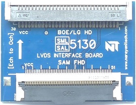 SAL5151 LVDS Interface Board, SAMSUNG FHD To LG FHD LVDS Converter