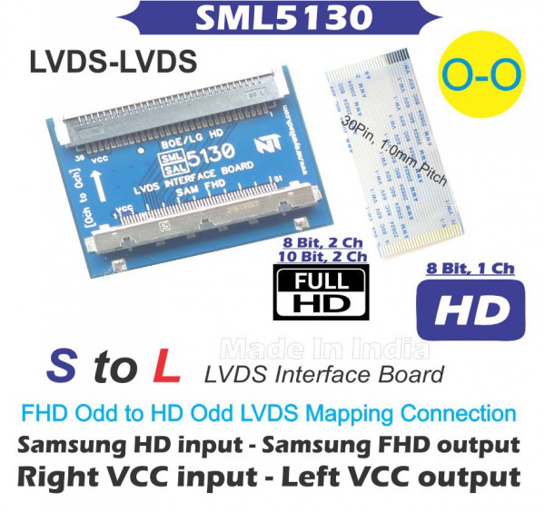 LG Connection Main Board to Samsung Connection Panel LVDS